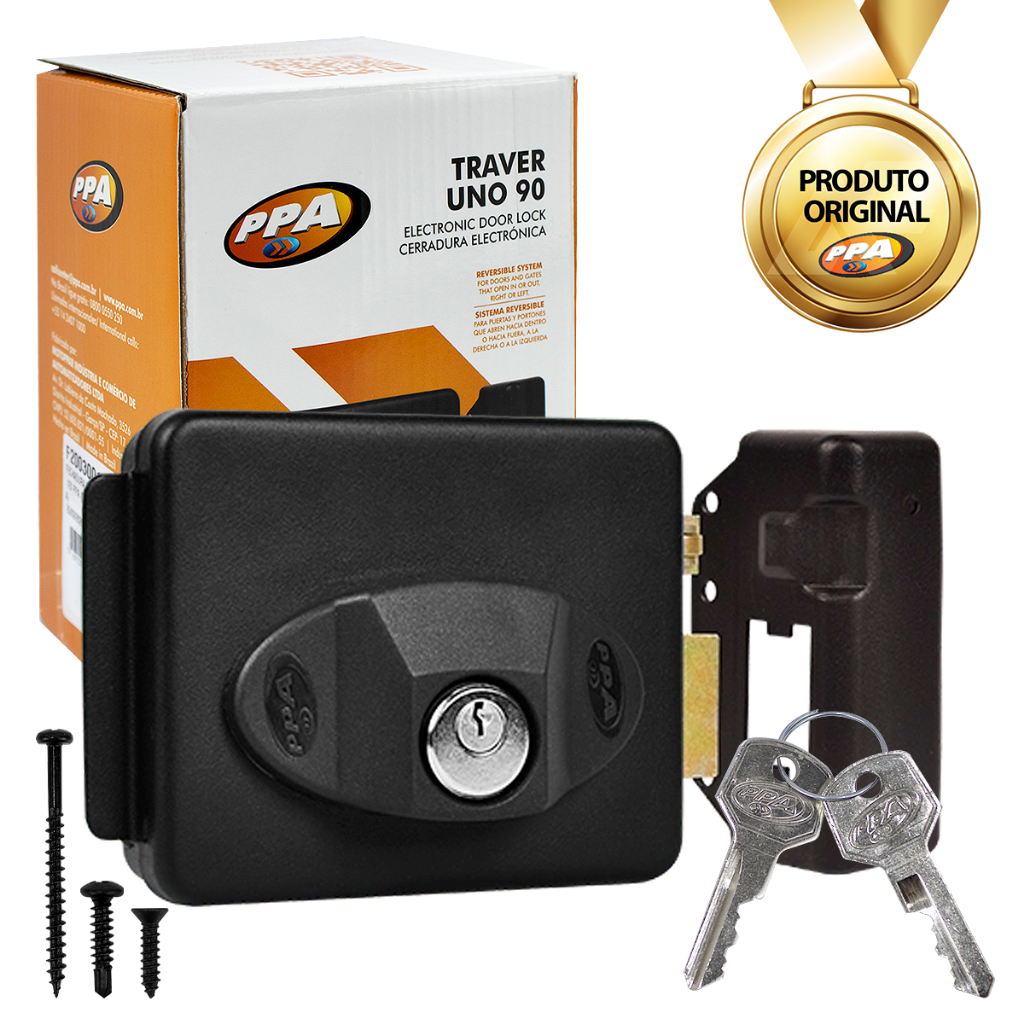 Fechadura Ppa Eletrônicatipo Intelbras Hdl Agl Traver 90