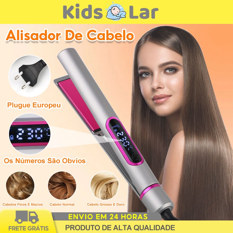 Chapinha de Cabelo Profissional Babyliss e Modeladora Nano Titanium Bivolt Automático Alta Temperatura