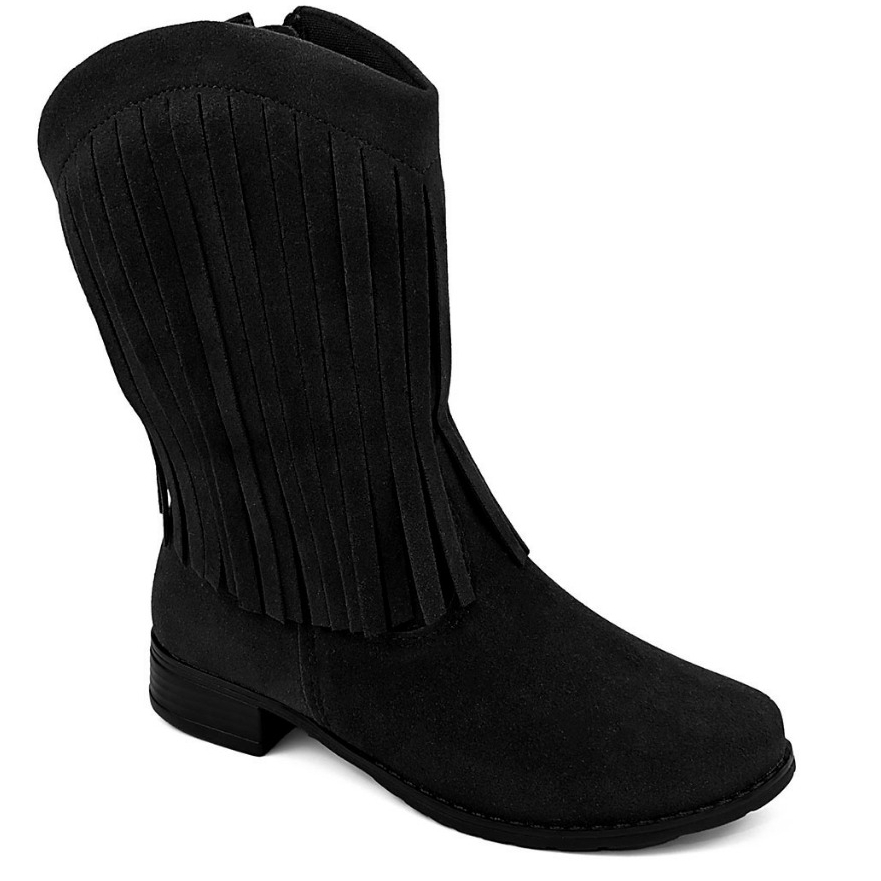 Bota Texana Feminina Infantil Moda Country com Zipper Lateral Confortável