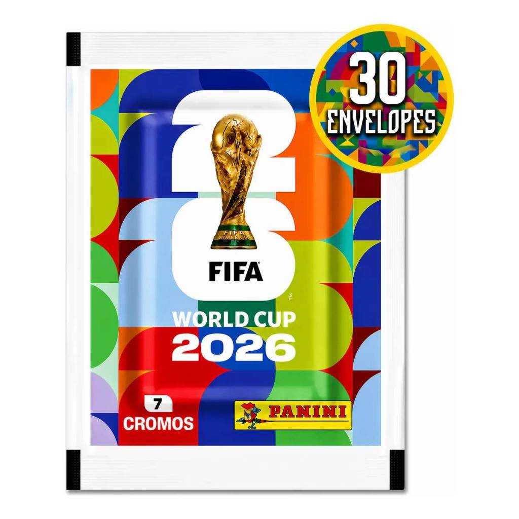 Kit 70/105/140/210 Figurinhas Oficiais Álbum Copa Do Mundo FIFA 2026 Pacotes Originais Colecionável