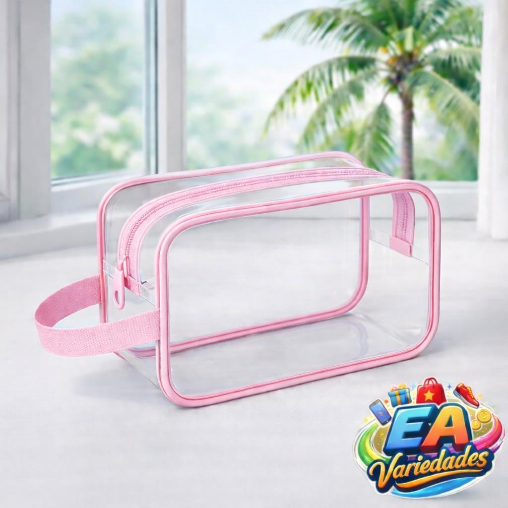 Kit 10 20 30 Unidades Nécessaire Transparente Em Plástico Organizador Enfermagem Maquiagem Escola