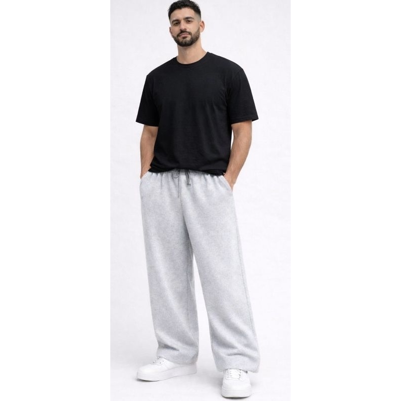CALÇA DE MOLETOM RETA FORRADA GROSSA INVERNO