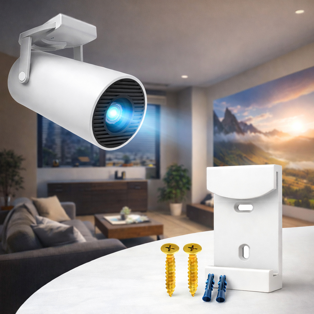 Suporte de Parede para Projetor HY300 | Compatível Salange HY300 e Magcubic | Base Suporte Projetor