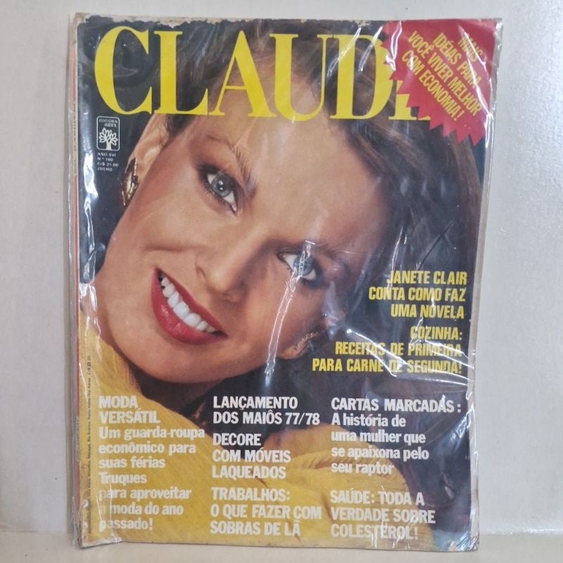 Revista Claudia e desfile anos 70 e 80.no estado valor unitário. leia a descrição.