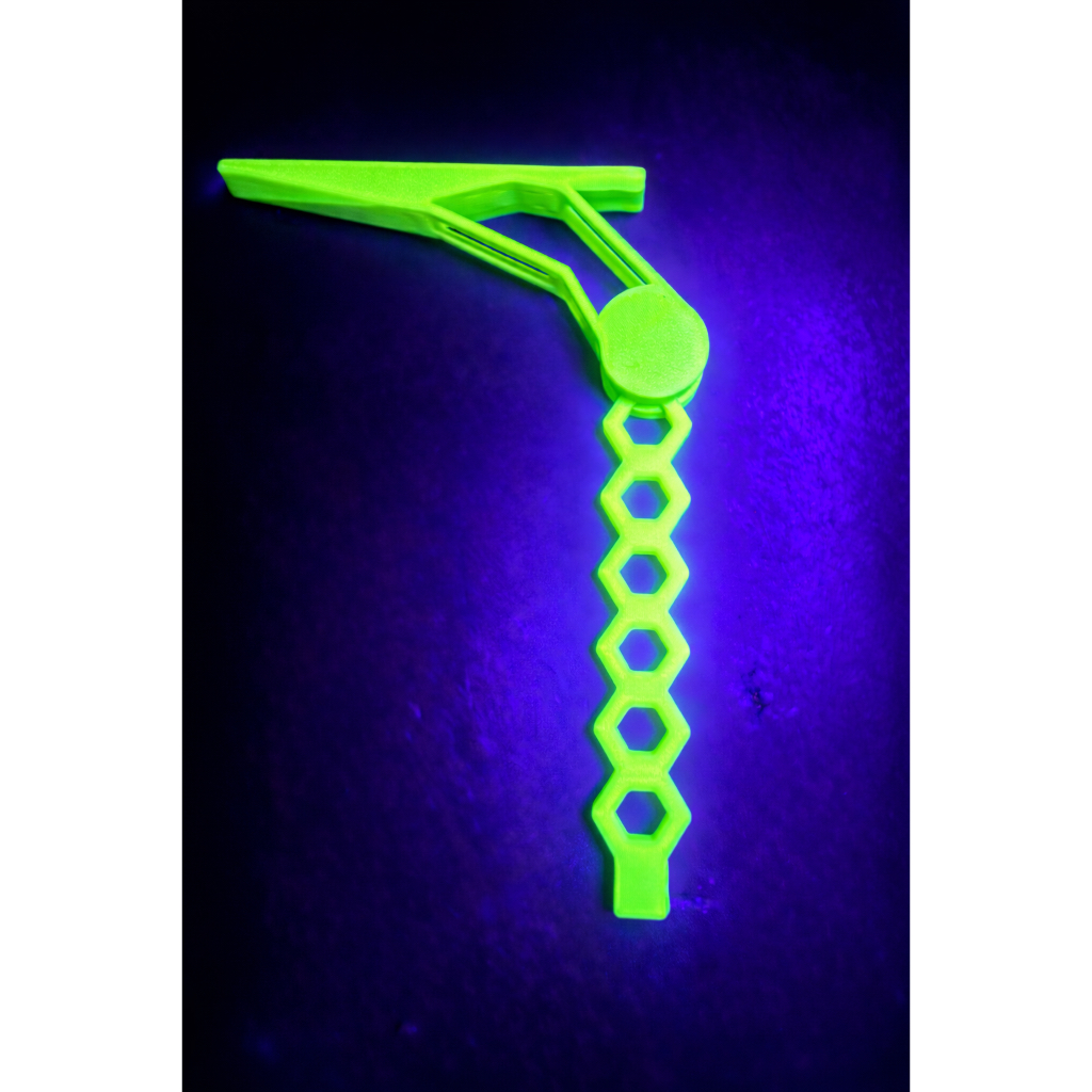 BALANCINHO NEON PARA LUZ NEGRA PESCA NOTURNA - DETECTOR DE FISGADA - DEDO DURO PARA PESCA