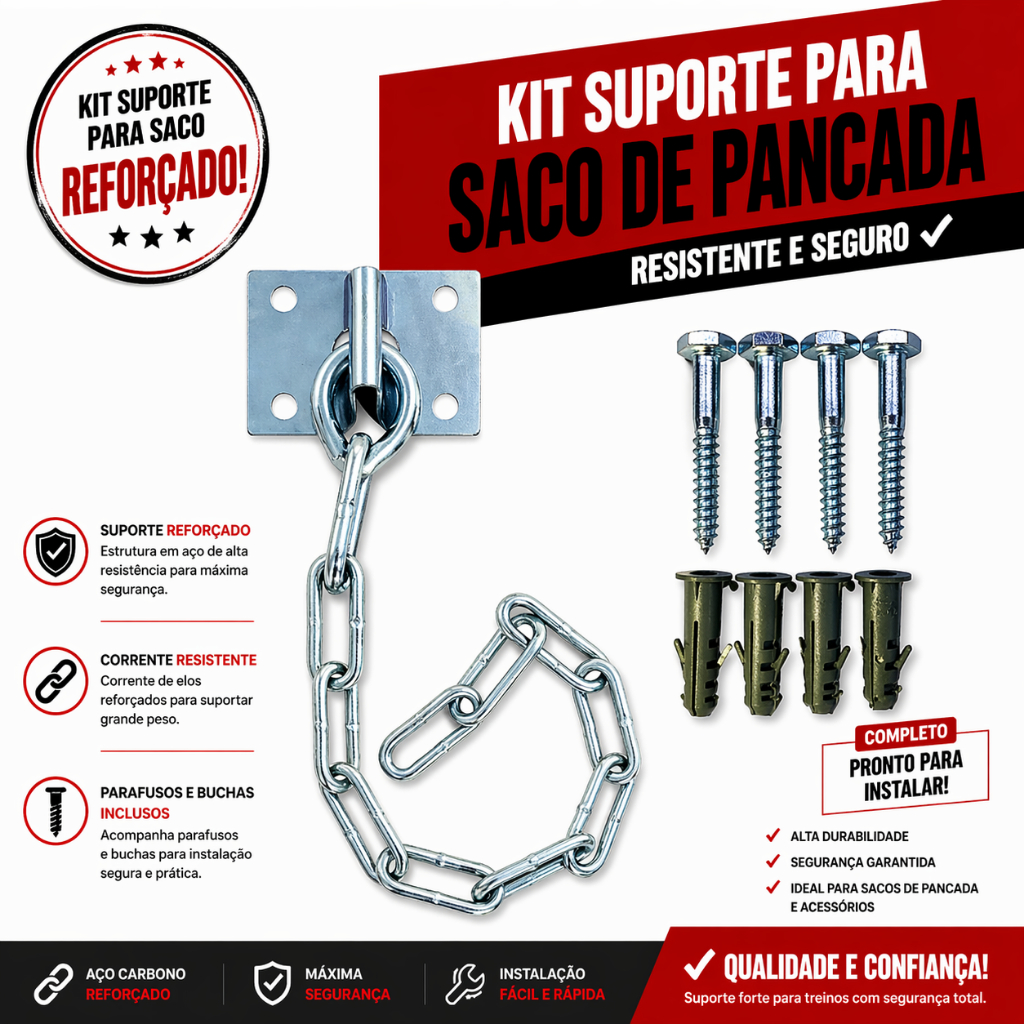 Suporte De Teto Para Saco De Pancada Boxe