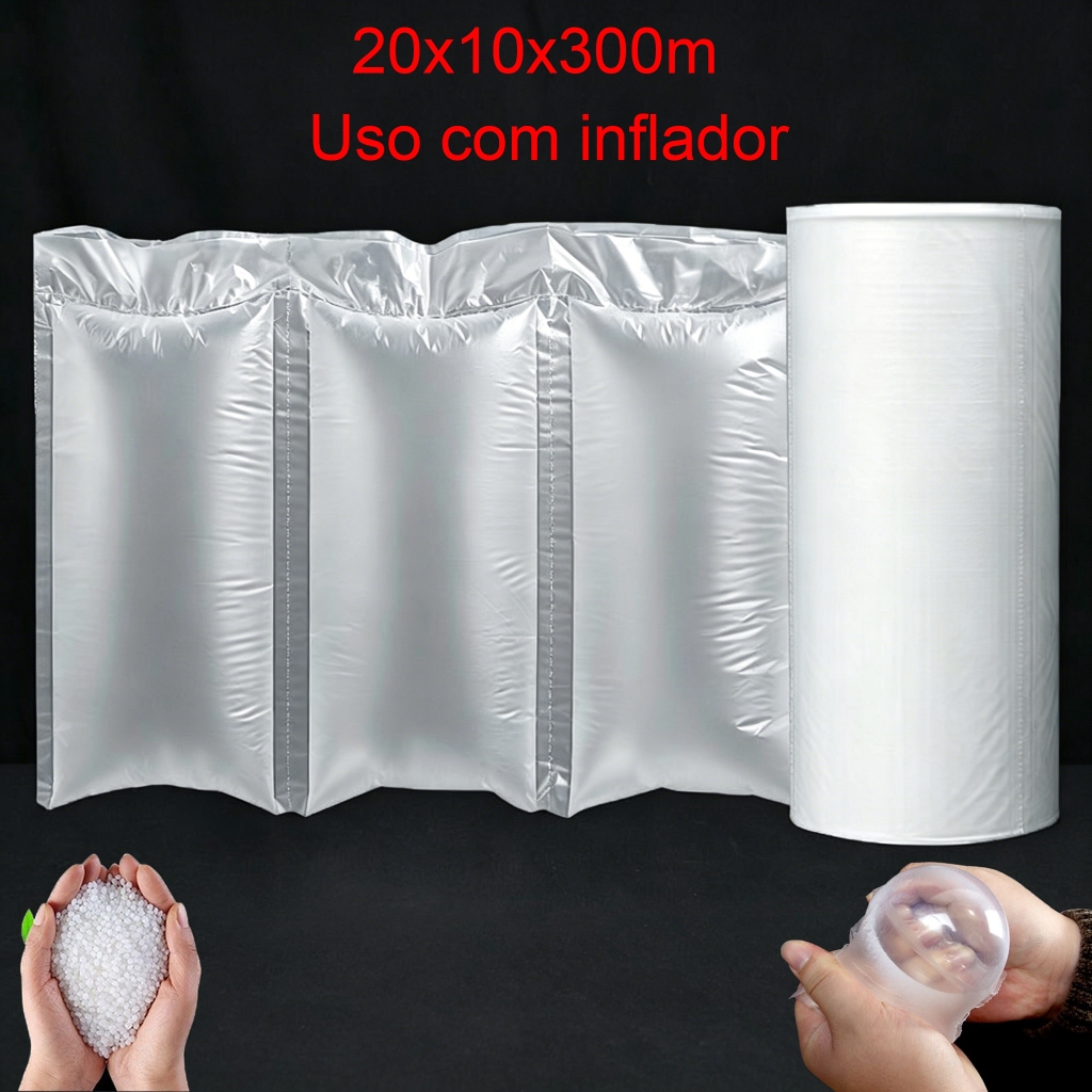 plástico bolha Filme Bolha Inflável Refil para Requer Máquina para Inflar SIMPLES 20x10x300m