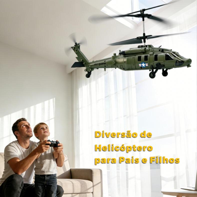 Kit Helicóptero Controle Remoto Econômico Anti-Queda com Acessórios Brinquedo Infantil