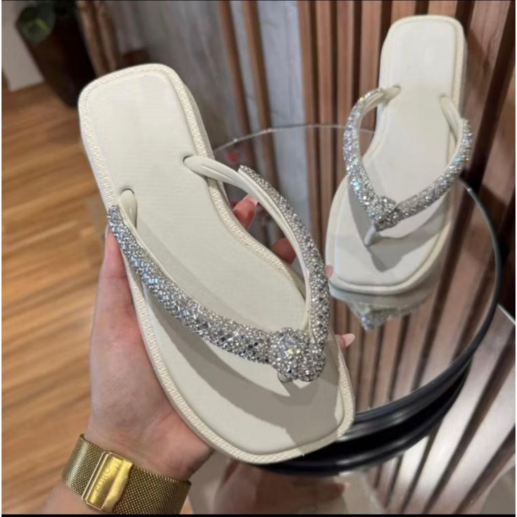 Chinelo feminino LUXO STRASS Verao 2026