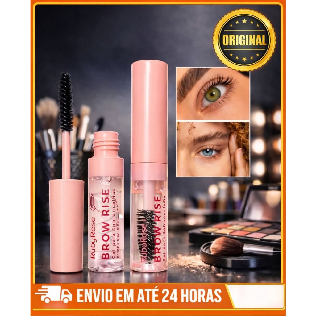 Brow Rise Ruby Rose – Gel Fixador de Sobrancelhas Efeito Lifting