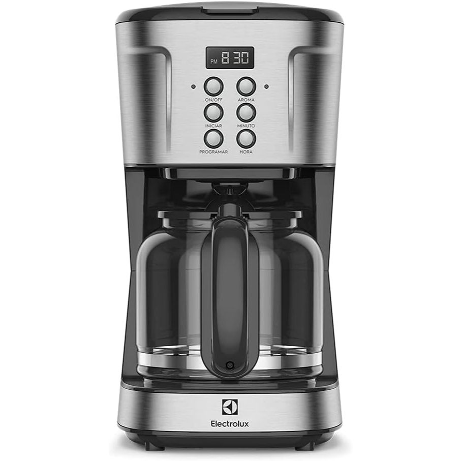 Cafeteira Elétrica Digital Electrolux ECM30 127V Programável inox filtro permanente 1,5L 38 xicaras