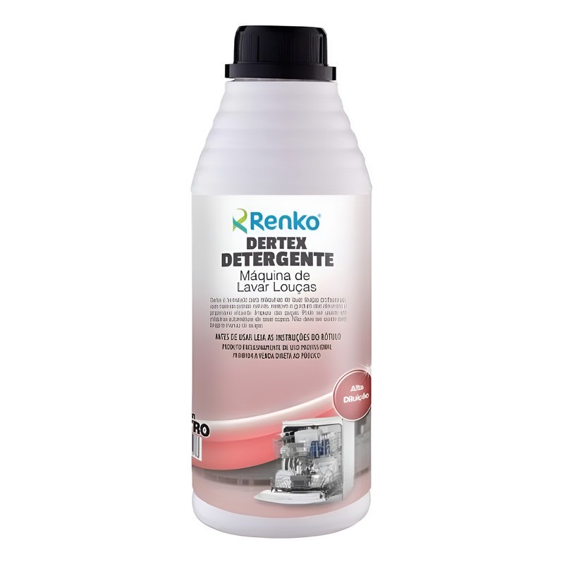 Dertex Detergente Maquina Lavar Louca 1lt Concentrado Renko