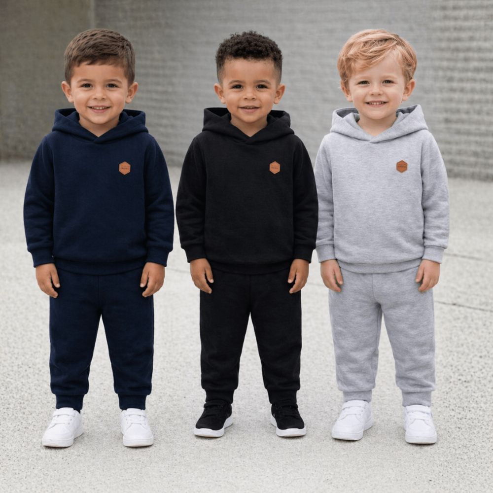 Conjunto Moletom Infantil Menino Grosso | 1,2 ou 3 Conjuntos do 01 ao 10 Anos | Casaco + Calça de Moletom