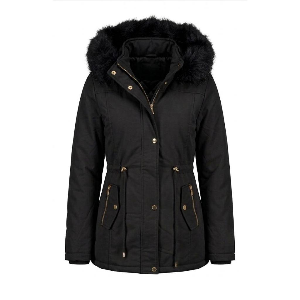 Jaqueta Parka Feminina Plus Size até G5 em Sarja Premium e peluciada