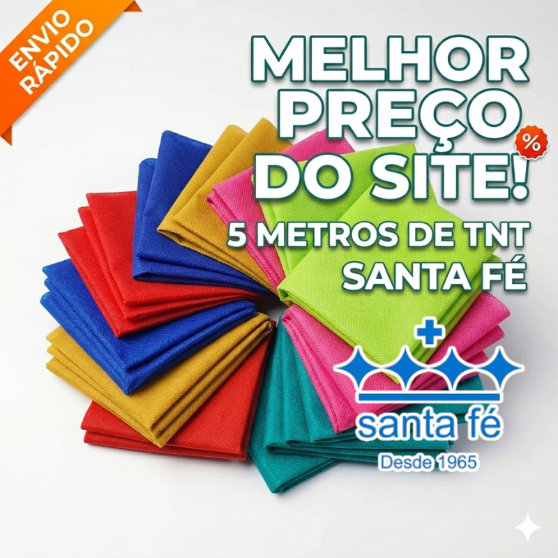 TNT Santa Fé 5 metros x 1,40mt Tecido não Tecido Colorido