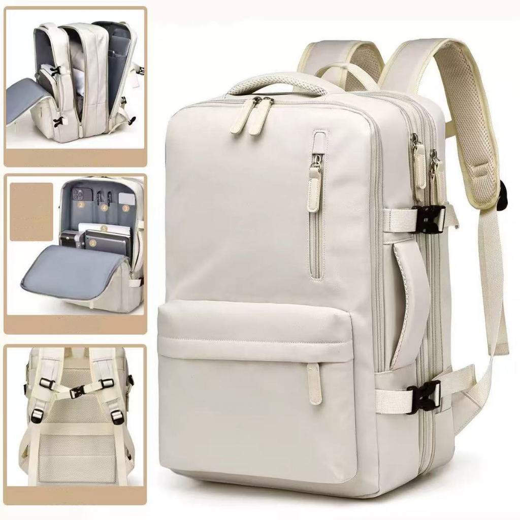 Mochila Viagem Feminina Masculinas Multifuncional Reforçada Impermeável Expansível Mochila Notebook