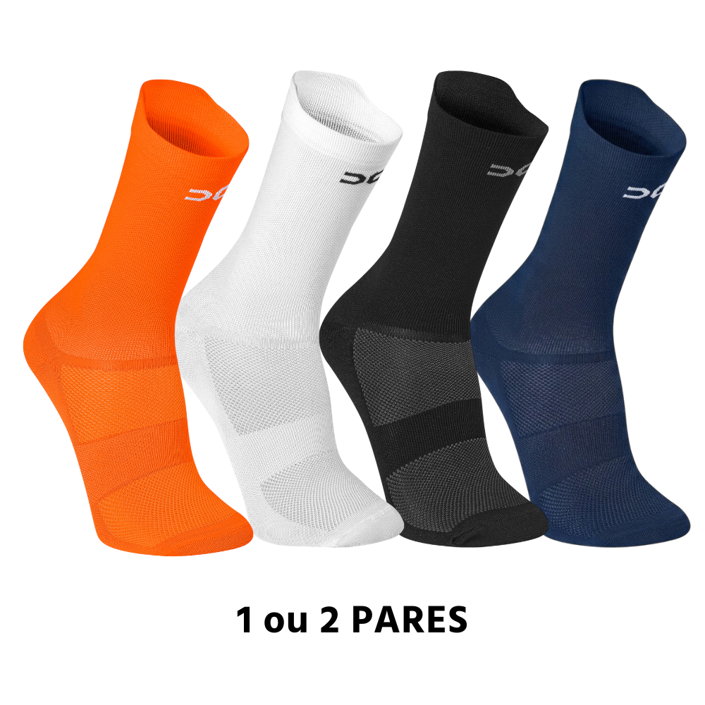 Meia de Corrida Esportiva Poliamida Adulto Punho 3d Respirável Ciclismo Cano Médio 1 ou 2 Pares