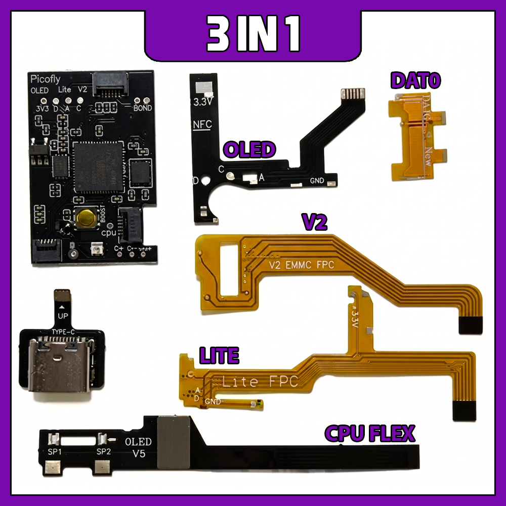 CHIP HWFLY Picofly 3 IN 1 - DESBLOQUEIO NINTENDO SWITCH RP2040
