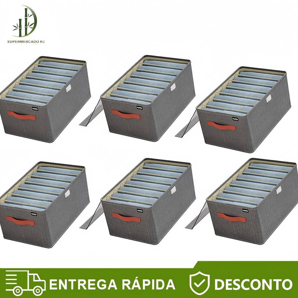 Caixa de armazenamento de roupas cinza dobrável à prova d'água com tampa transparente