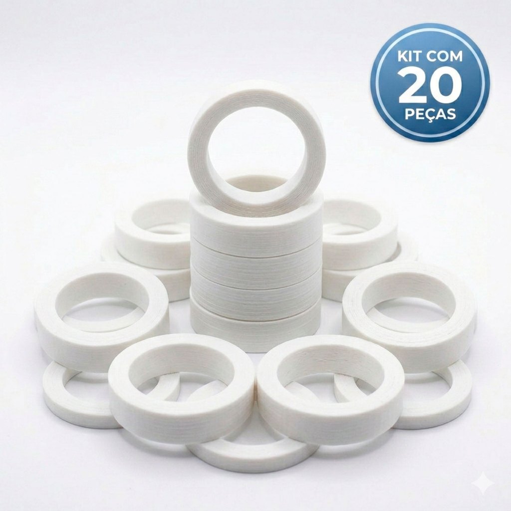 Kit 20 Calço Bucha Plástico Rolamento Ventilador 608 Suporte Substitui Buchas