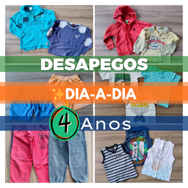 Lotes Roupas Infantil - Tam 4 anos Menino (Desapegos/Brechó Bebê) ✨ Dia - a Dia -  Lotes e Peças únicas