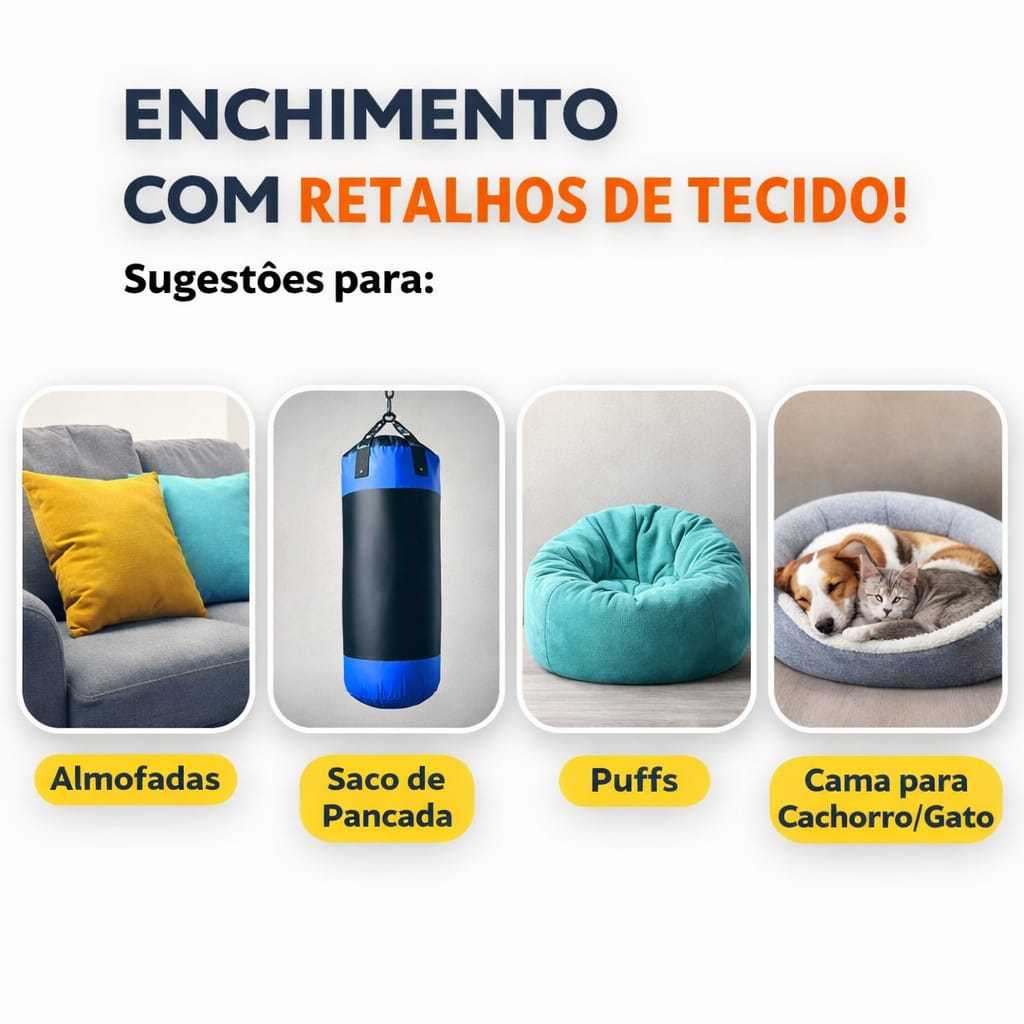 10 kg de Retalhos de tecido para almofadas, sacos de pancada, artesanato, tapetes.