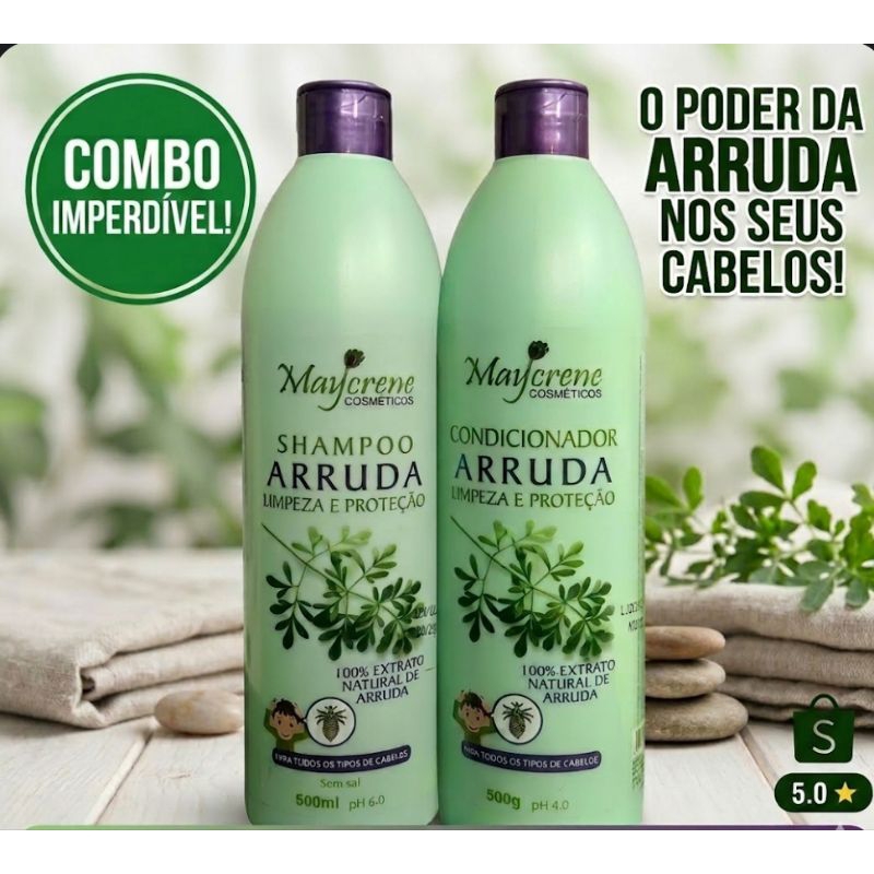Shampoo + Condicionador De Arruda  Piolho - Maycrene