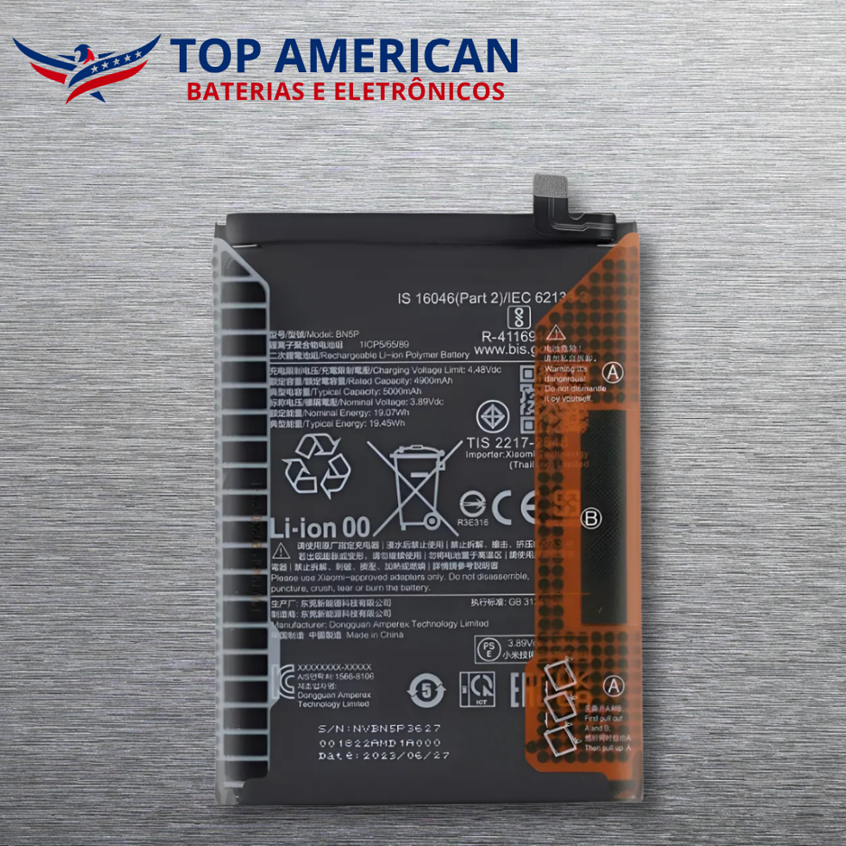Bat compatível Com REDMI NOTE 13 5G | NOTE 13 4G ( BN5P ) + NF + Entrega Direta
