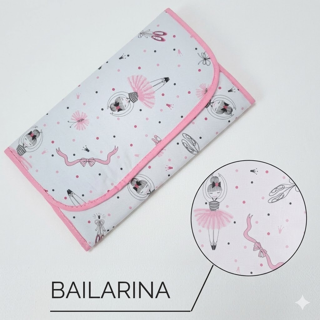 Trocador de Fralda Portátil Impermeável Varias Estampas Menina Menino