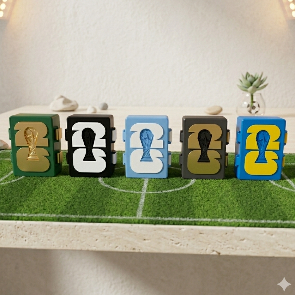 Porta Figurinhas Copa do Mundo Organizador Álbum Case Caixa