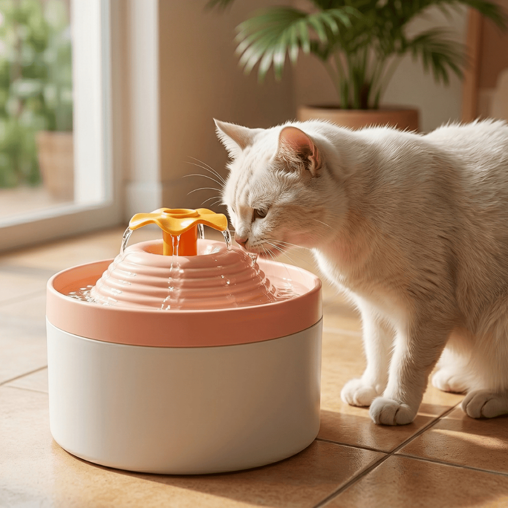Bebedouro Fonte de Água Para Gatos Cachorros Cães Flower Florzinha Durapets 2L