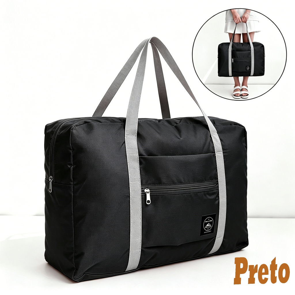 Bolsa de Viagem Dobrável Impermeável Grande Capacidade para Viagens de Negócios e Lazer