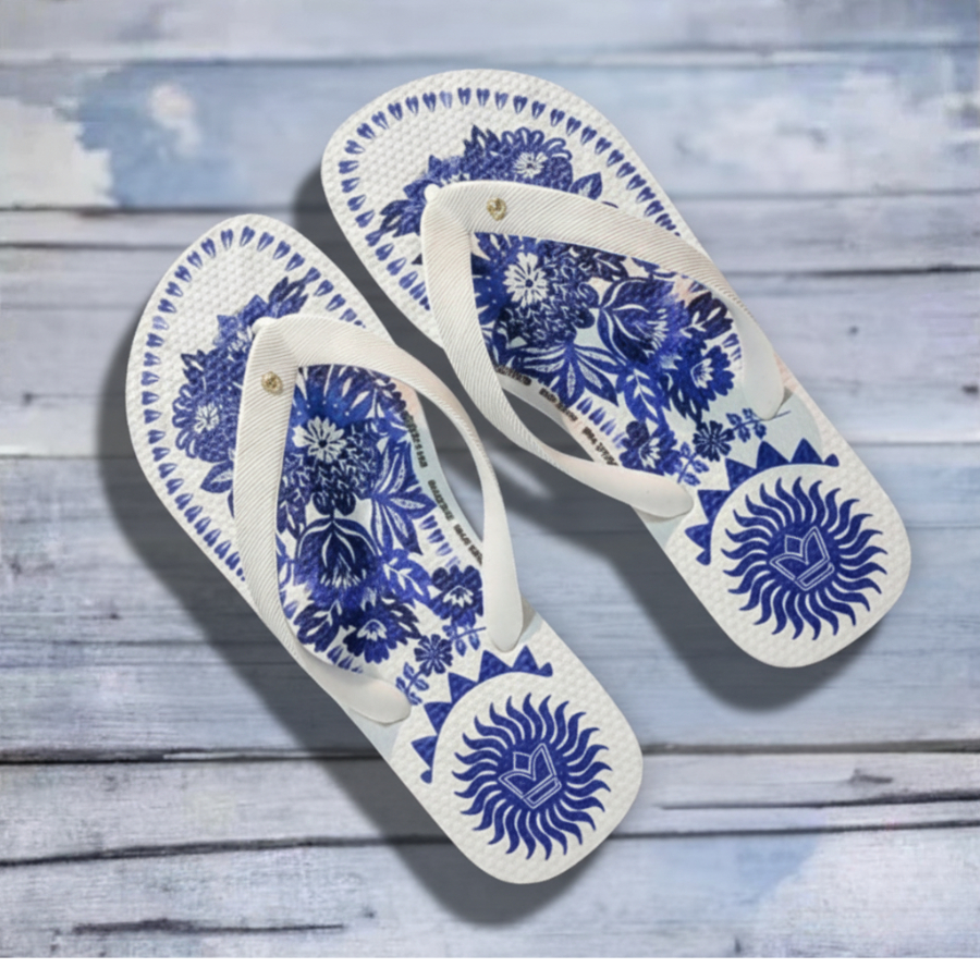 Chinelo de Dedo feminino moda tropical com acabamento premium e solado macio para maior durabilidade