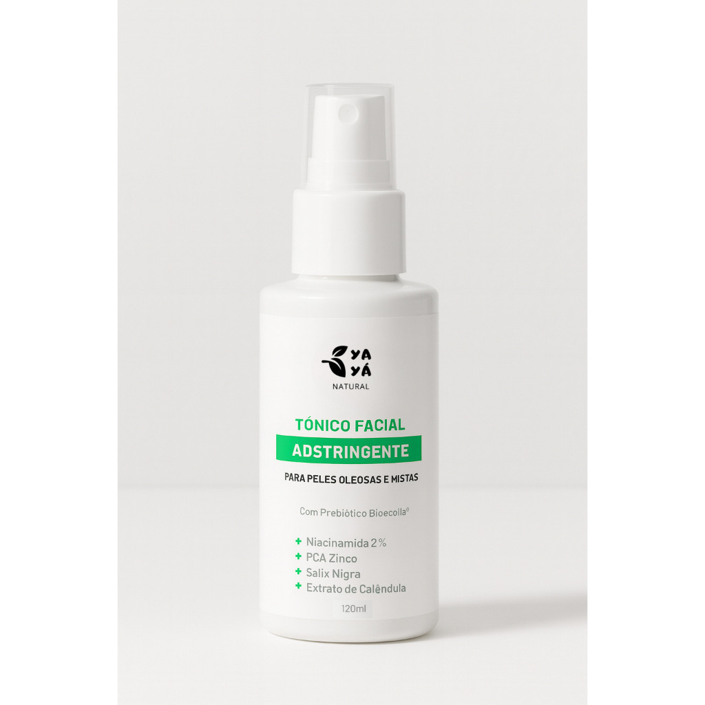 Tonico Facial Adstringente para Pele Oleosas e Mistas com Niacinamida Yaya Natural 120ml