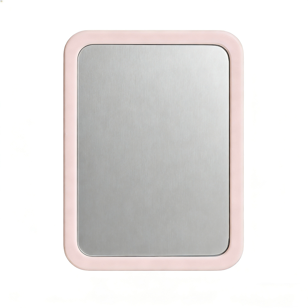 Kit 10 Espelho de Mesa Retangular Maquiagem Dobrável Portátil Skincare com Base