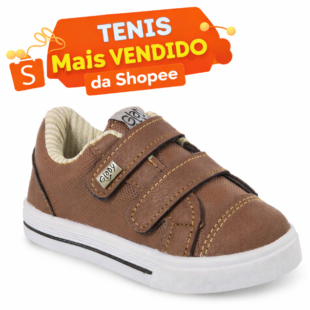 Tênis Menino Glady Infantil Criança Confortável Estiloso Original Fechamento Fácil