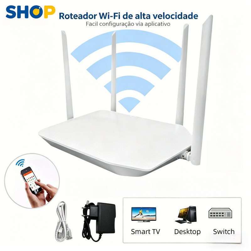 Roteador Sem Fio de Quatro Antenas: A Escolha Ideal para uma Experiência de Rede Ultra-Rápida em Casa G13