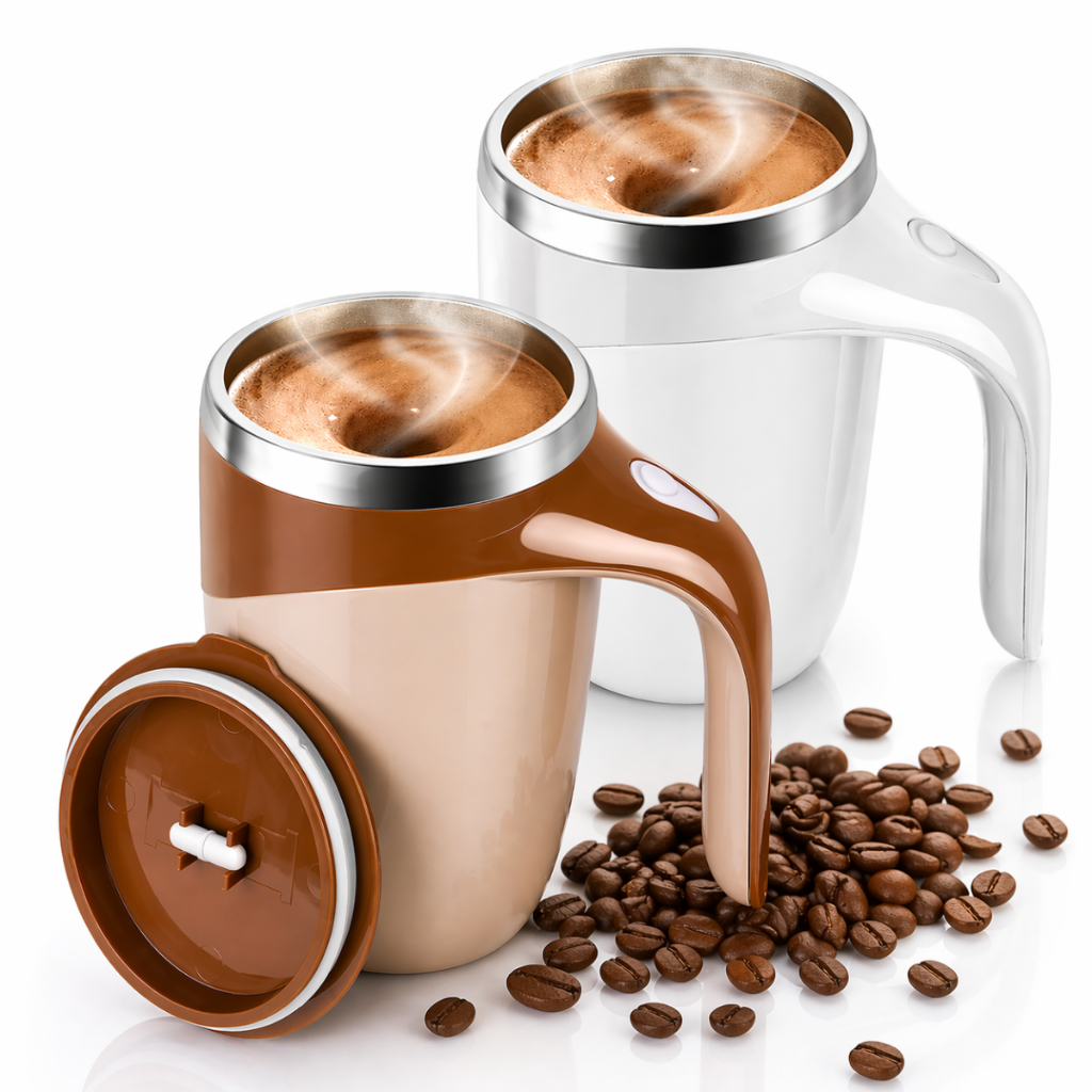Caneca Mixer Automática Elétrica A Pilha Misturadora Café 380ml