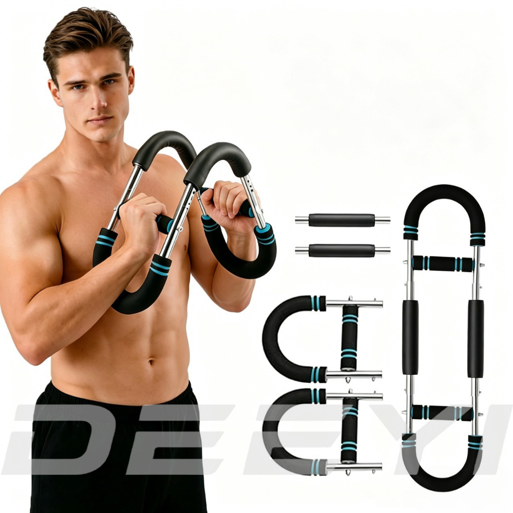 DEEYI Aparelho De Exercícios Com bBraço Giratório e Treino De Peito Ajustável (13,6–54,4 kg) Unissex