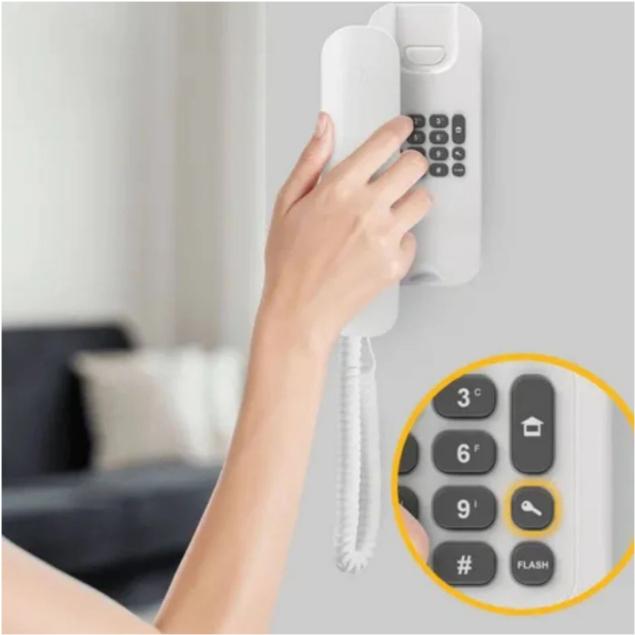 Telefone Terminal TD-2000 JFL com Tecla Fechadura e Volume Ajustável