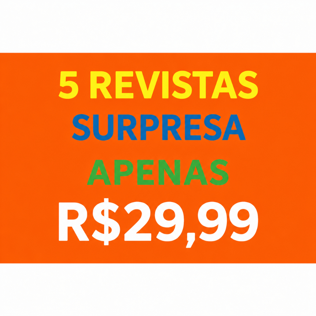 Kit com 5 Revistas Surpresa Para Recortes, Artesanato, Colecionismo, Salas de Espera -Clássicos e Raridades por R$ 29,99