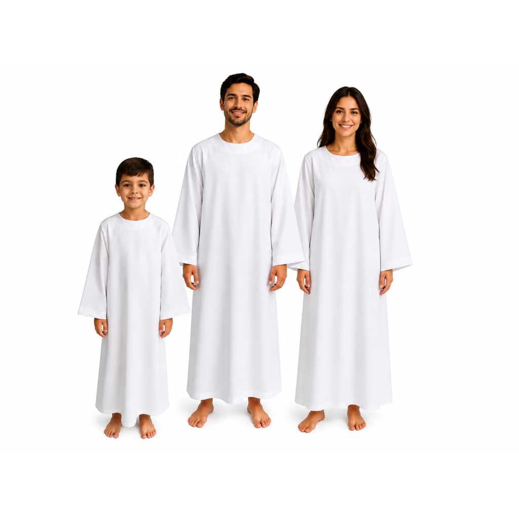 tunica anjo infantil e adulto