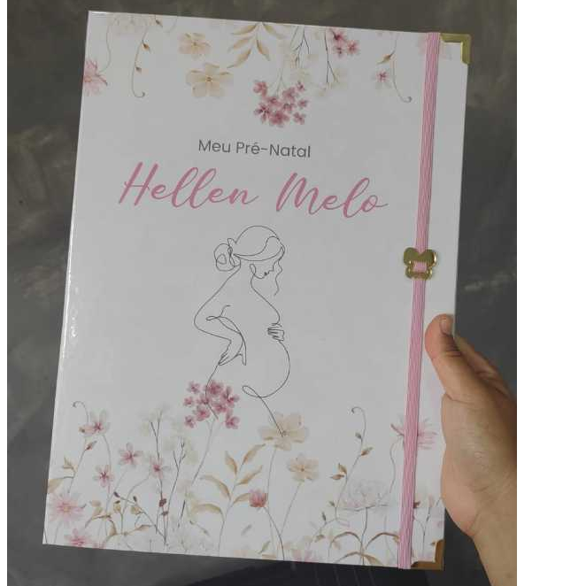 Pasta Gestante Personalizada, pasta exames, pré natal