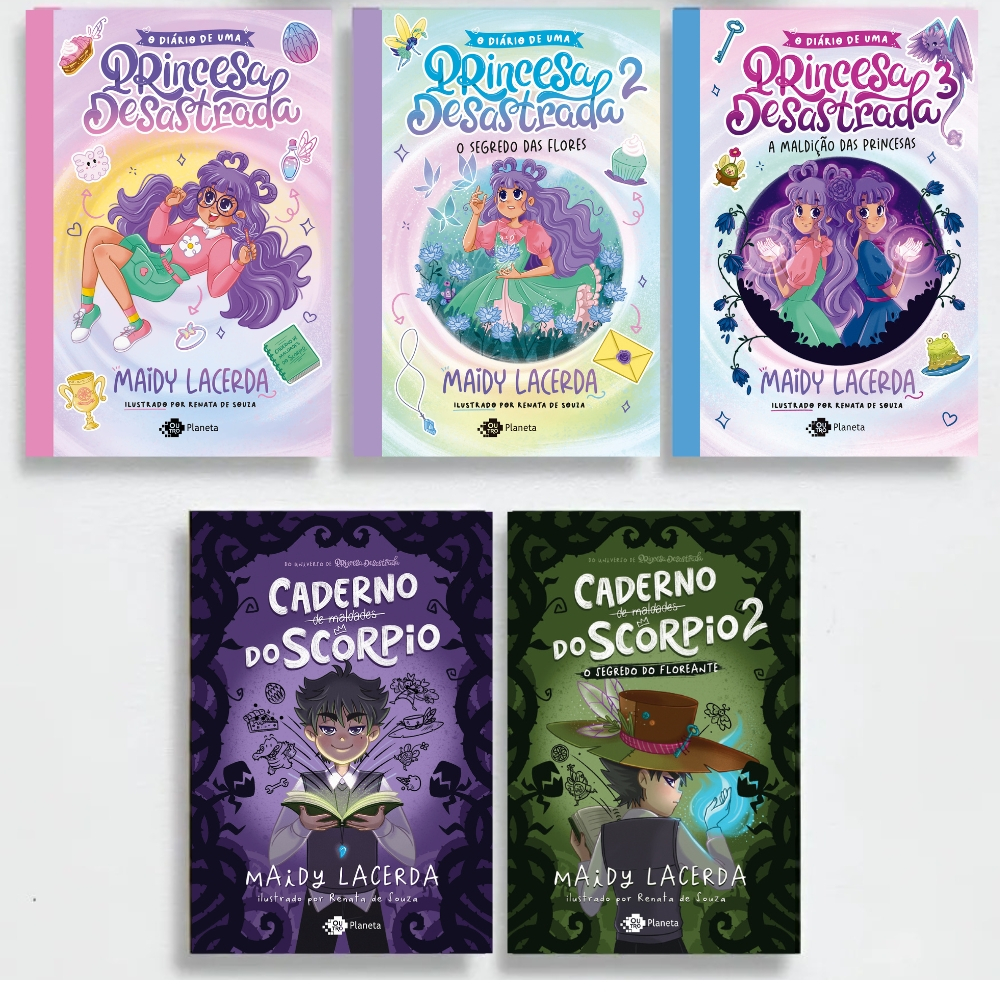 Coleção Princesa Desastrada & Scorpio Kit 5 Livros