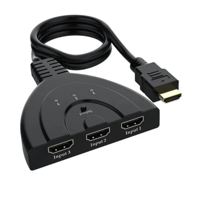 Cabo Divisor Hdmi Hub 3x1 Switch 3 Entradas Para 1 Saida MFL LE-4129