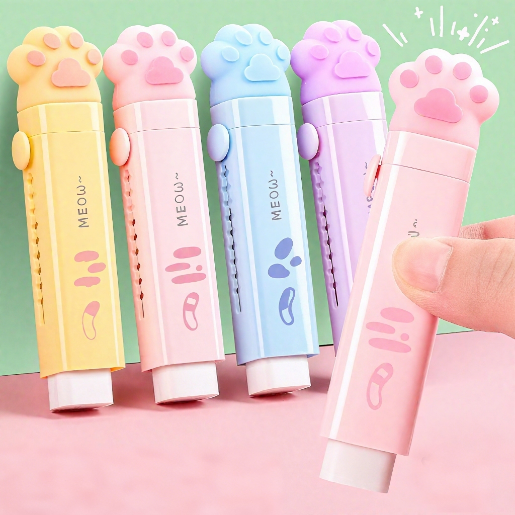 Borracha Push-Pull Telescópica – Design Cartoon Criativo, Ideal para Crianças