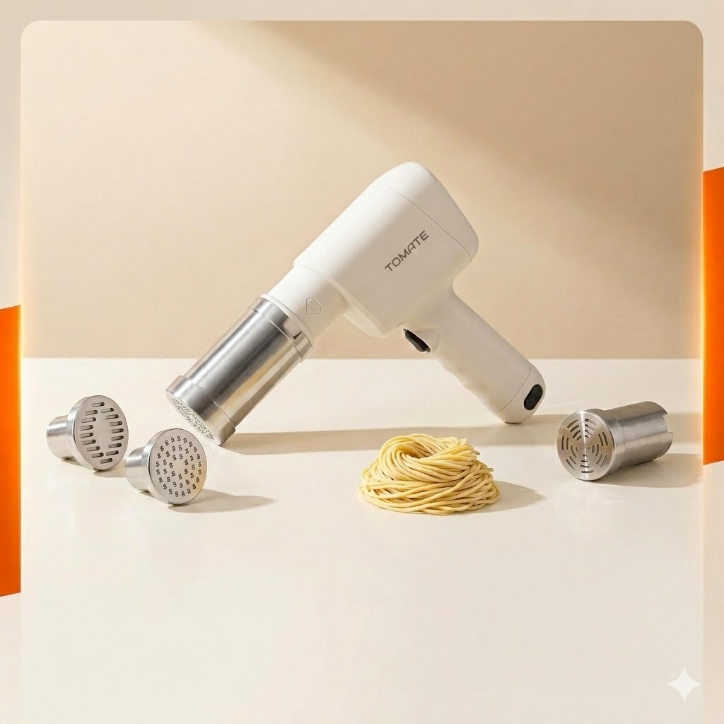 Máquina de Macarrão Automática Portátil – Prensa Recarregável (MAZ-127)