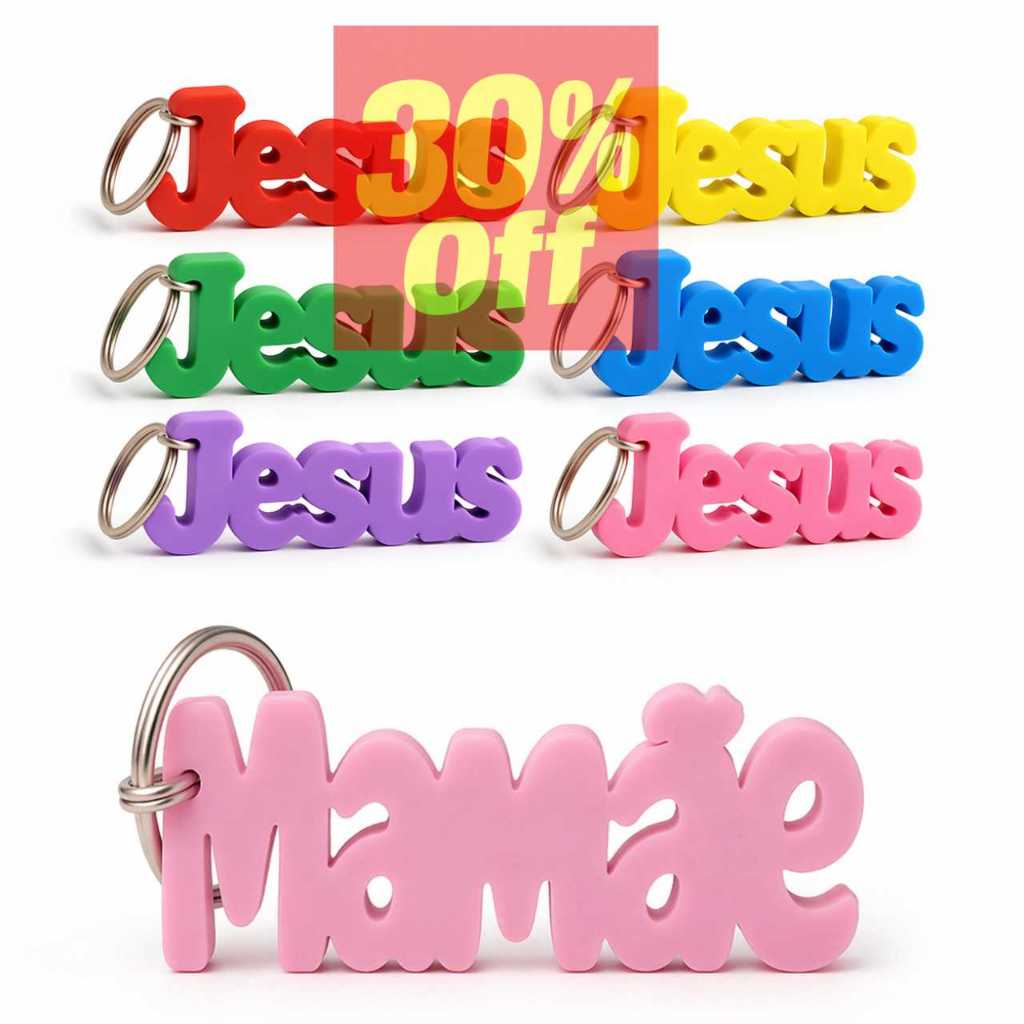 Chaveiros Jesus e outros 5/15/25/50 e outros em E.V.A.- Lembrancinha Igreja e cliente (PEG & MONTE)