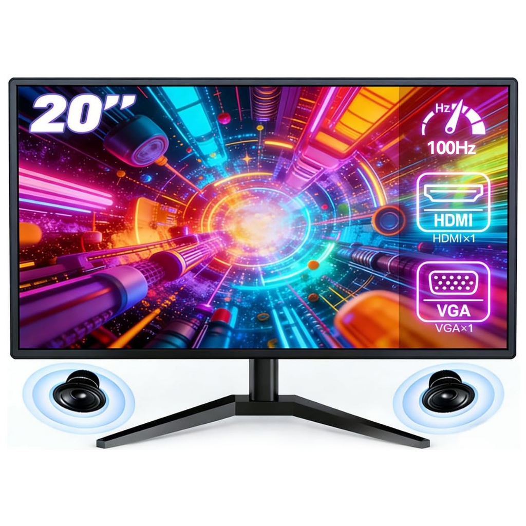 Monitor Gamer 20'' 100hz Com Alto-falante Integrado Hdmi Preto