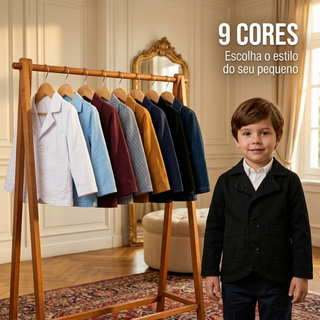 Blazer Social de sarja Menino Kids Infantil